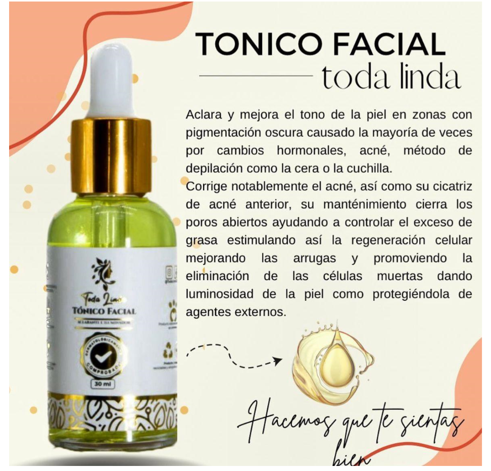 TONICO DESPIGMENTANTE TODA LINDA